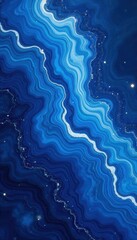 Swirling blue & white marble, deep indigo accents, stylish, ocean