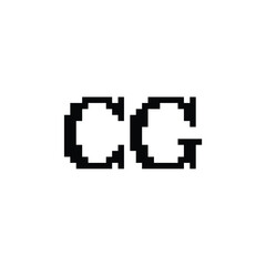 CG monogram logo design letter text name symbol monochrome logotype alphabet character simple logo