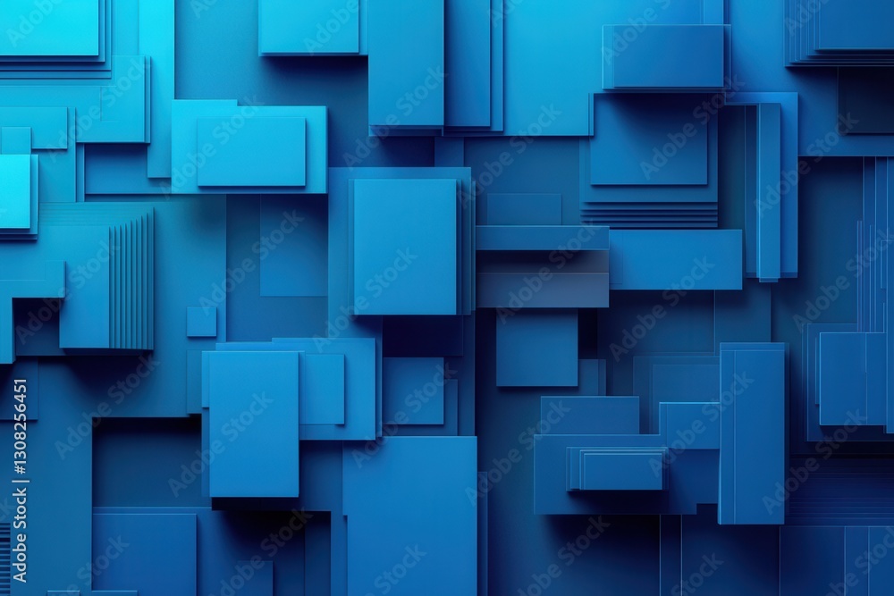 Leinwandbilder abstract layered paper cut outs create a visual narrative on the evolution of digital democracy in s