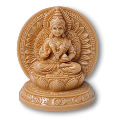 Goddess Lakshmi figurine, seated pose