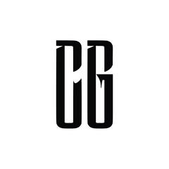 CG monogram logo design letter text name symbol monochrome logotype alphabet character simple logo