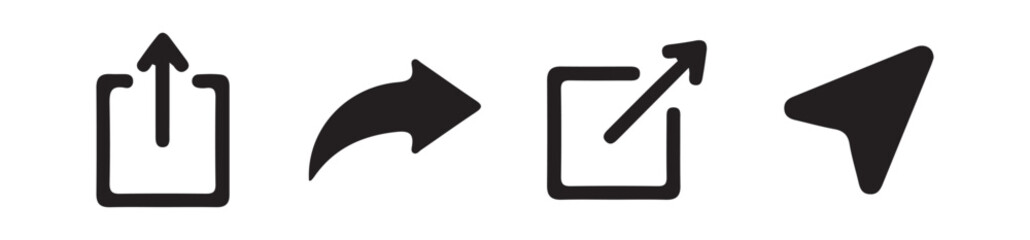 Share icon set. Share arrow, link, connection icon.Arrow symbol. button connection illustration sign collection.vector illustration eps 10.