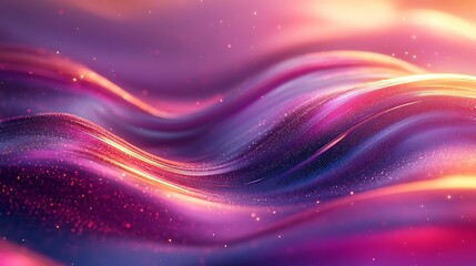 Obraz premium Vibrant flowing waves of color and light.