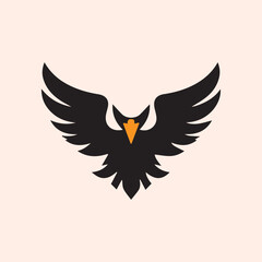 Obraz premium Eagle logo design. Vector illustration. Eagle Brand Symbol.