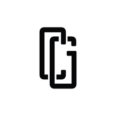 CG monogram logo design letter text name symbol monochrome logotype alphabet character simple logo