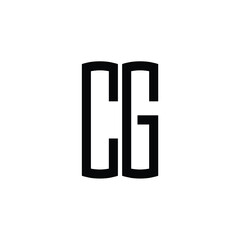 CG monogram logo design letter text name symbol monochrome logotype alphabet character simple logo
