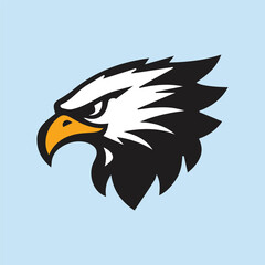 eagle head vector logo design template. eagle head vector logo design