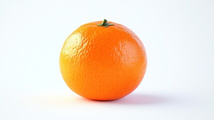 Single orange fruit on white background. Possible use Stock photography