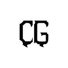 CG monogram logo design letter text name symbol monochrome logotype alphabet character simple logo