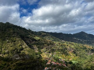 clouds over the mountains