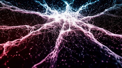 Futuristic Network  Digital Connection  Data Flow  Global Network  Abstract Background