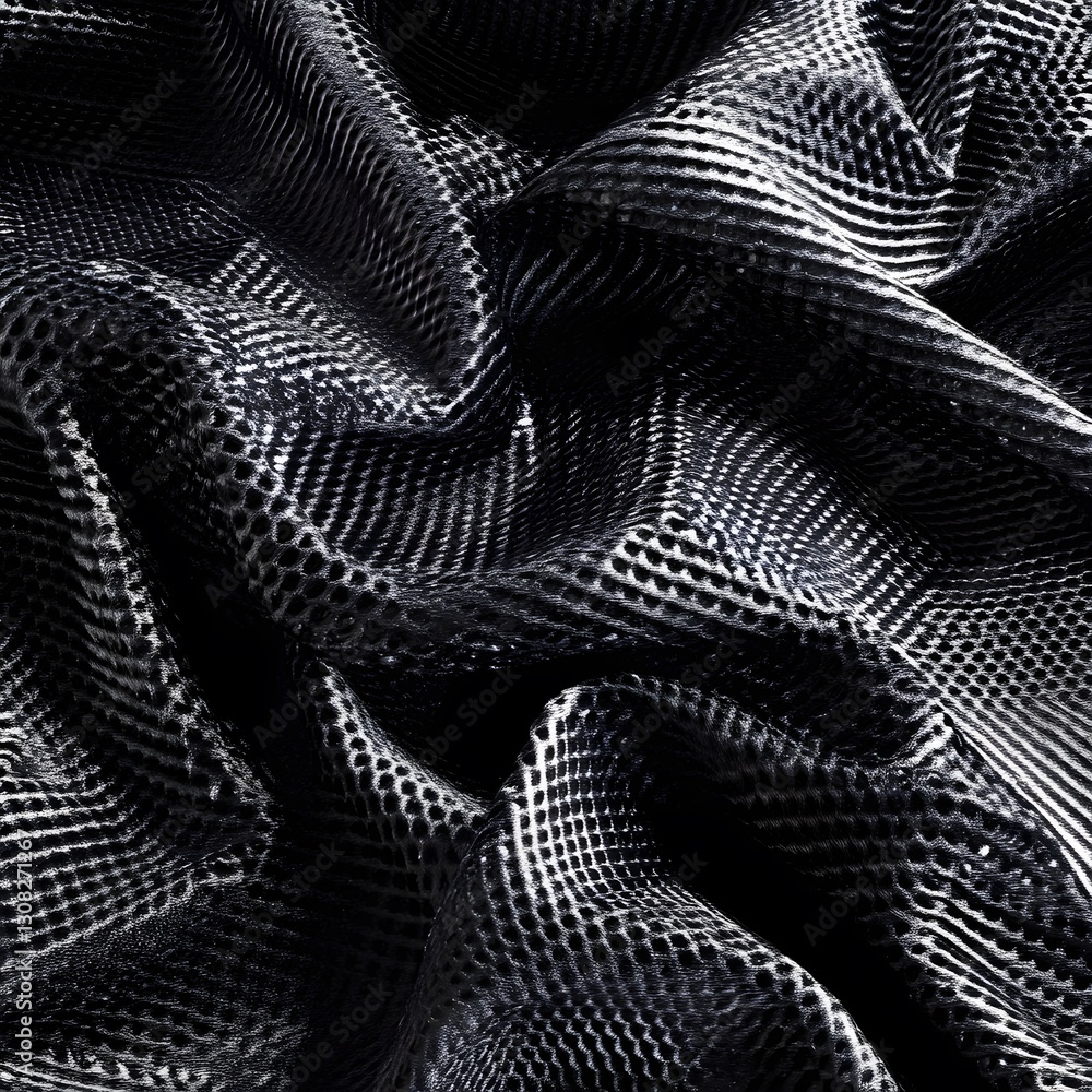 Sticker a dynamic sports textile weave pattern with breathable fibers and high-tech mesh details