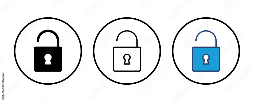 Poster lock icon vector. padlock icon vector. encryption icon. security symbol
