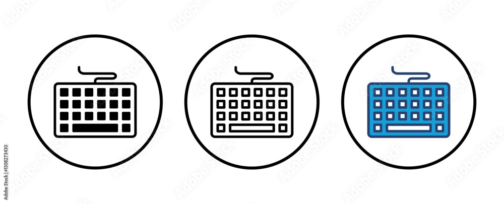 Fototapete keyboard icon vector. keyboard vector symbol