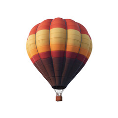 Naklejka premium Colorful Hot Air Balloon Soaring in the Sky