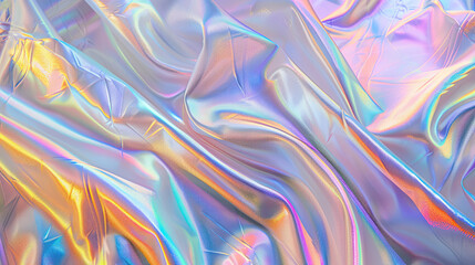 Fototapeta premium Iridescent Fabric A Colorful and Abstract Background