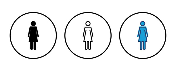 Female icon vector. woman icon vector