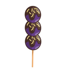 grape chocolate tanghulu ice cream stick 