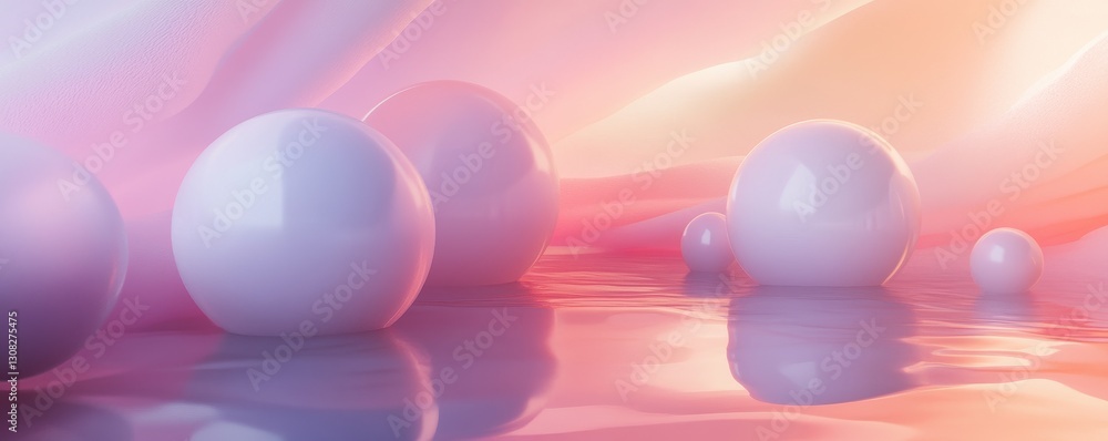 Poster a neat row of pristine white eggs floats gently on the calm surface of the water, their smooth shell
