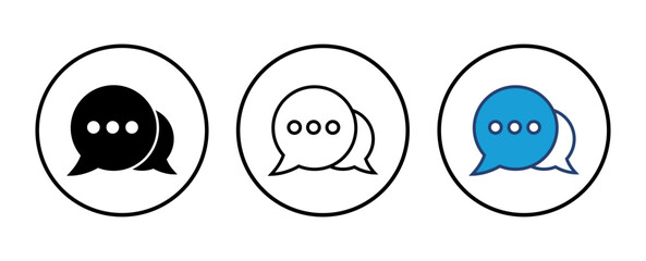 Chat icon vector. speech bubble icon. comment icon vector. message. contact us