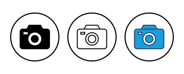 Camera icon vector. photo camera icon. camera photography icon.
