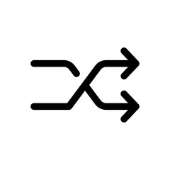 shuffle or repeat line icon
