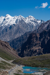 lake in the mountains，天山天池