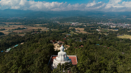 Wat Phra That Mae Yen, a temple that is a symbol of Pai