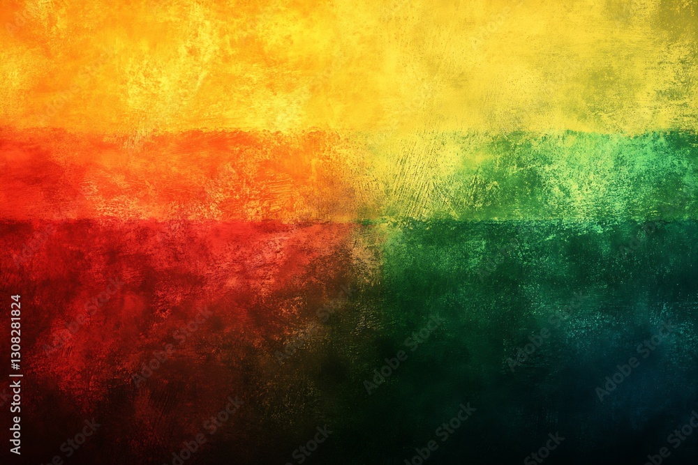 Fototapete vibrant abstract art texture background with color gradients in red orange yellow green : generative