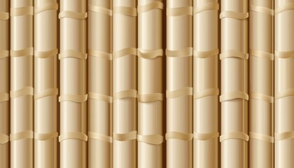 Seamless tessellated bamboo stalks in muted earth tones, refined minimalist geometric botanical luxury pattern, sophisticated modern elegance