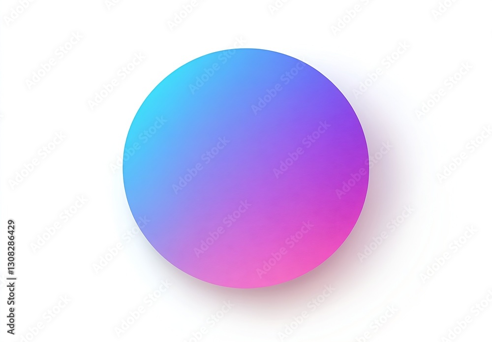 Aufkleber Vibrant circular gradient design in shades of blue and pink for modern backgrounds or digital projects : Generative AI