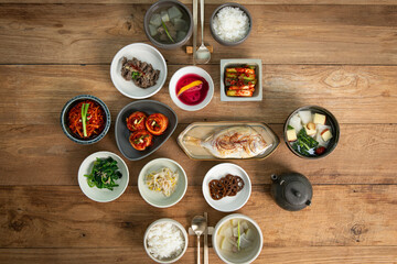 Korean Cuisine Table Setting
