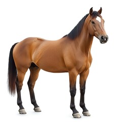 Obraz premium Horse Portrait on White