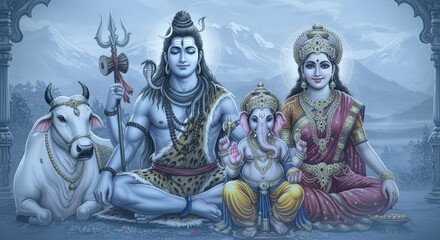 Fototapeta premium Lord shiva | Shivaratri | Maha Shivaratri | Mahadev