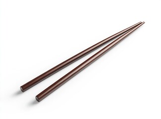 Elegant wooden chopsticks lying flat perfect for dining occasions and enhancing the culinary experience : Generative AI