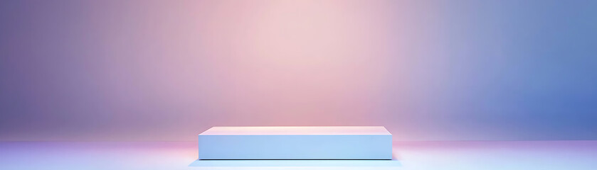 Fototapeta premium Minimalist stage setup studio environment photography soft lighting creative concept for presentations