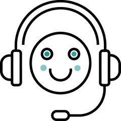 "Customer Support and Communication Icon"