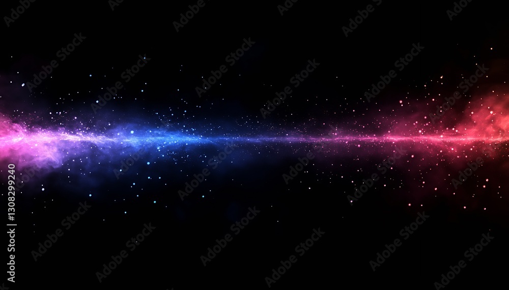 Leinwandbilder stunning cosmic space scene with colorful nebula and stars for sci-fi and fantasy themes : generativ