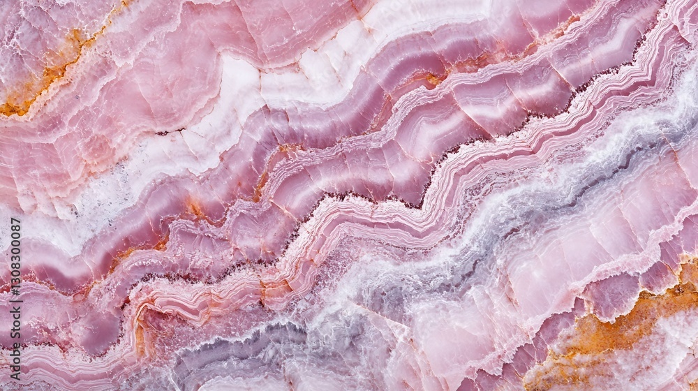 Leinwandbilder natural layered pink stone texture with intricate patterns for organic and geological applications :