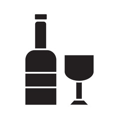 wine glyph icon