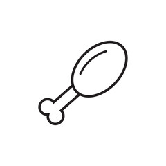 turkey roast line icon
