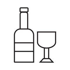 wine line icon