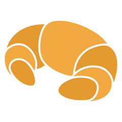 croissant pastry cake vector illustration