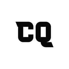 CQ monogram logo design letter text name symbol monochrome logotype alphabet character simple logo