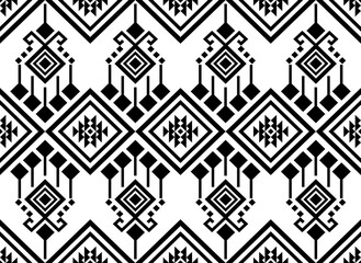 Seamless ethnic traditional combined with geometric shape,folk,ikat,embroidery style and design for fabric design,carpet,printings,clothing,wrapping.
