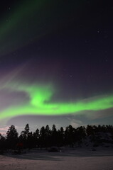 Inari, Finland, is located within the Arctic Circle and has a high chance of seeing the Northern Lights.