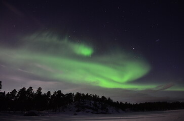 Inari, Finland, is located within the Arctic Circle and has a high chance of seeing the Northern Lights.
