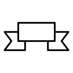 Fototapeta premium Ribbon outline icon
