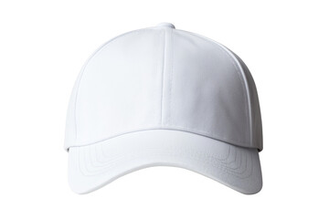 Blank white baseball cap