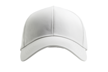 Blank white baseball cap